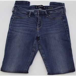 HOLLISTER Low Rise Jean Legging Medium Wash Skinny Stretch 7L --  w28 l30